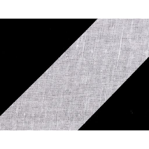 Pamut ferdepánt szalag nem vasalt szélesség 30 mm