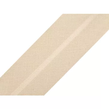   Pamut ferdepánt 30 mm bevasalt - 210 451 krémszín (25 m-os csomagolás)