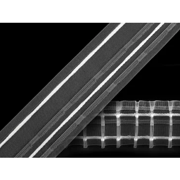   Függönybehúzó szélessége 50 mm ceruza ráncolás - átlátszó (150 m-os csomagolás)
