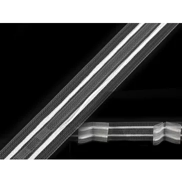   Függönybehúzó 2 behúzós szélesség 25mm - átlátszó (100 m-os csomagolás)