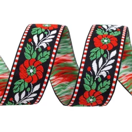 Népviseleti mintás szalag 25 mm
