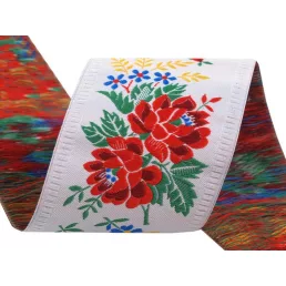 Népviseleti mintás szalag 55 mm