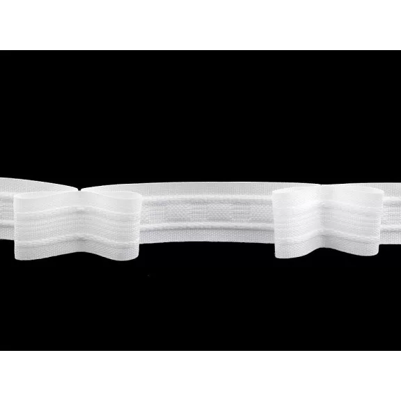 Függönyzsinór 2 hajtásos szélessége 25 mm - fehér (100 m-os csomagolás) Függönyzsinór 2 hajtásos szélessége 25 mm - fehér (100 m-os csomagolás)