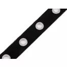 Paszomány / ringlis szalag szélessége 24 mm - 1 fekete nikkel (27 m-os csomagolás) Paszomány / ringlis szalag szélessége 24 mm - 1 fekete nikkel (27 m-os csomagolás)