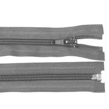   Spirálcipzár No 5 hossza 45 cm kabátba POL - 319 zavarosszürke (50 db-os csomagolás)