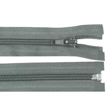   Spirálcipzár No 5 hossza 45 cm kabátba POL - 316 szürke (1 db-os csomagolás)