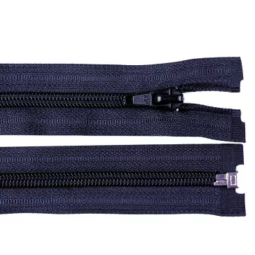   Spirálcipzár No 5 hossza 55 cm kabátba POL - 330 sötétkék (10 db-os csomagolás)