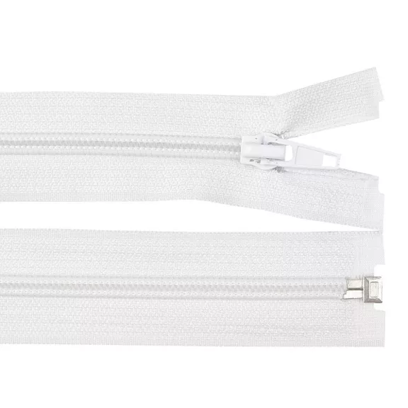 Spirálcipzár No 5 hossza 55 cm kabátba POL - 101 fehér (50 db-os csomagolás) Spirálcipzár No 5 hossza 55 cm kabátba POL - 101 fehér (50 db-os csomagolás)