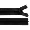 Spirálos cipzár No 3 hossza 22cm - 322 fekete (1 db-os csomagolás)