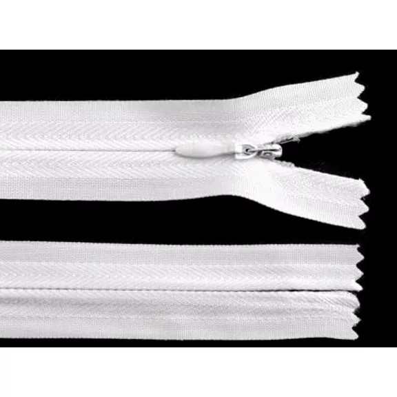 Spirálos cipzárak No 3 hossza 25 cm - 101 fehér (1 db-os csomagolás) Spirálos cipzárak No 3 hossza 25 cm - 101 fehér (1 db-os csomagolás)