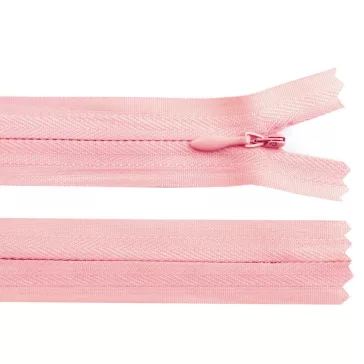   Spirálos cipzár No 3 hossza 35cm - 136 púderrózsaszín (10 db-os csomagolás)