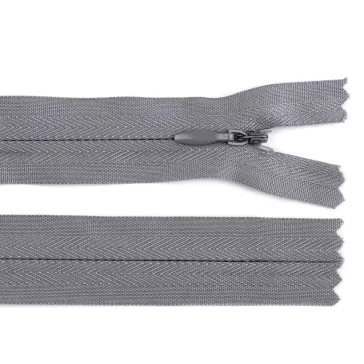   Spirálos cipzár No 3 hossza 35cm - 316 szürke (50 db-os csomagolás)