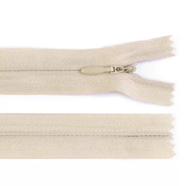   Spirálos cipzár No 3 hossza 40 cm - 307 krémszín (10 db-os csomagolás)