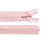 Spirálos cipzár No 3 hossza 45cm - 136 púderrózsaszín (1 db-os csomagolás)