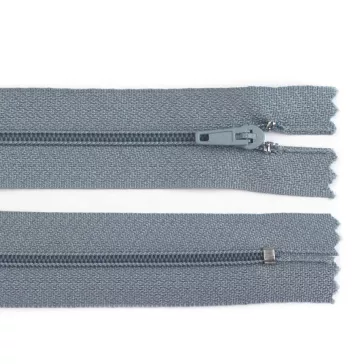   Spirálos cipzár No 3 hossza 30 cm Pinlock - 316 szürke (10 db-os csomagolás)