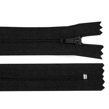   Spirálos cipzár No 3 hossza 35 cm Pinlock - 332 fekete (10 db-os csomagolás)