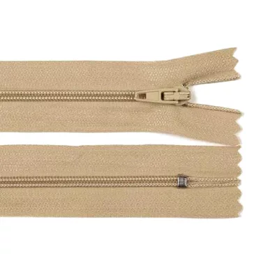   Spirálos cipzár No 3 hossza 25 cm Pinlock - 308 természetes barna (50 db-os csomagolás)