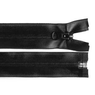   Vízálló cipzár No 7 hossza 70 cm spirálos - 332 fekete (25 db-os csomagolás)