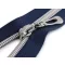 Spirálcipzár ezüst fogazással No 7 hossza 65 cm - 330 blue dark (1 db-os csomagolás)