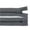 Spirál cipzár No 3 hossza 18 cm autolock - 312 zavarosszürke (1 db-os csomagolás)