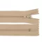 Spirál cipzár No 3 hossza 20 cm autolock - 308 természetes barna (1 db-os csomagolás)