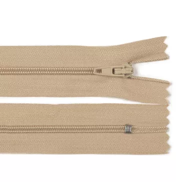   Spirál cipzár No 3 hossza 20 cm autolock - 308 természetes barna (50 db-os csomagolás)