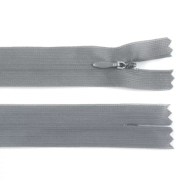 Rejtett spirál cipzár No 3 hossza 50 cm dederon - 316 szürke (1 db-os csomagolás) Rejtett spirál cipzár No 3 hossza 50 cm dederon - 316 szürke (1 db-os csomagolás)