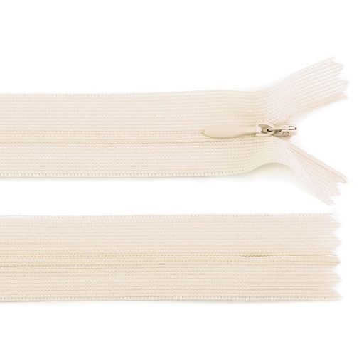 Rejtett spirál cipzár No 3 hossza 50 cm dederon