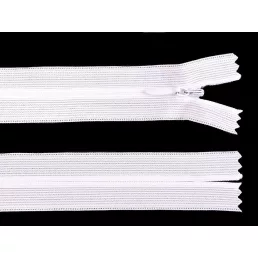 Rejtett spirál cipzár No 3 hossza 35 cm dederon