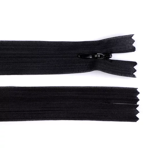 Rejtett spirál cipzár No 3 hossza 35 cm dederon