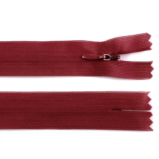 Rejtett spirál cipzár No 3 hossza 35 cm dederon
