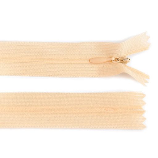 Rejtett spirál cipzár No 3 hossza 60 cm dederon