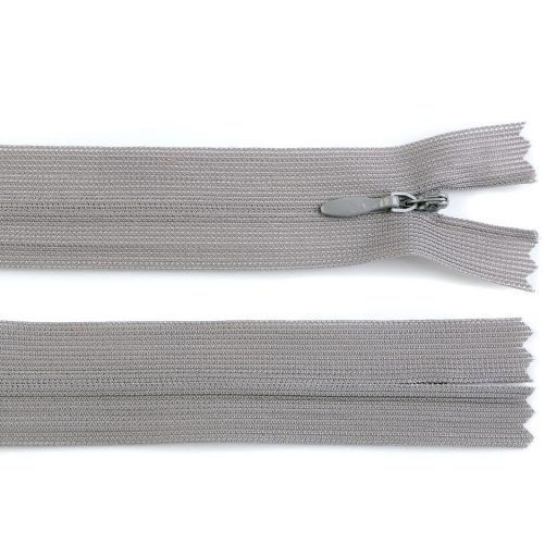 Rejtett spirál cipzár No 3 hossza 60 cm dederon