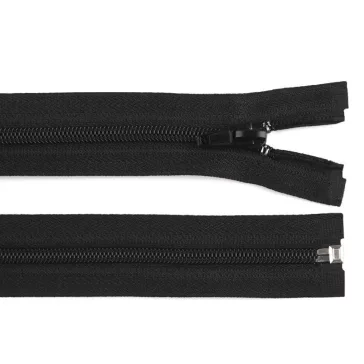   Spirálos cipzár No 5 hossza 125 cm, 150 cm - 3 (150 cm) fekete (25 db-os csomagolás)