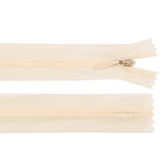 Rejtett spirál cipzár No 3 hossza 40 cm dederon