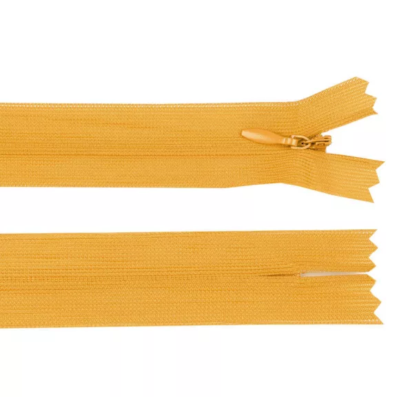 Rejtett spirál cipzár No 3 hossza 40 cm dederon - 123 mustárszínű (1 db-os csomagolás) Rejtett spirál cipzár No 3 hossza 40 cm dederon - 123 mustárszínű (1 db-os csomagolás)