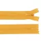 Rejtett spirál cipzár No 3 hossza 40 cm dederon - 123 mustárszínű (1 db-os csomagolás)
