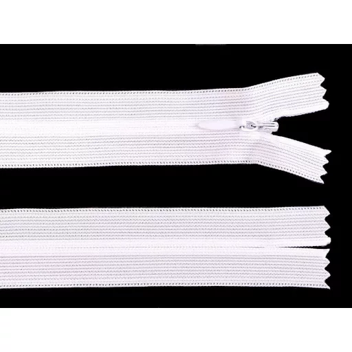 Rejtett spirál cipzár No 3 hossza 40 cm dederon