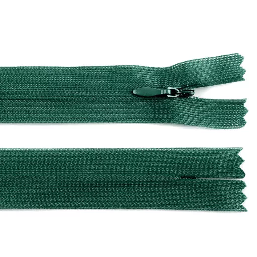 Rejtett spirál cipzár No 3 hossza 40 cm dederon