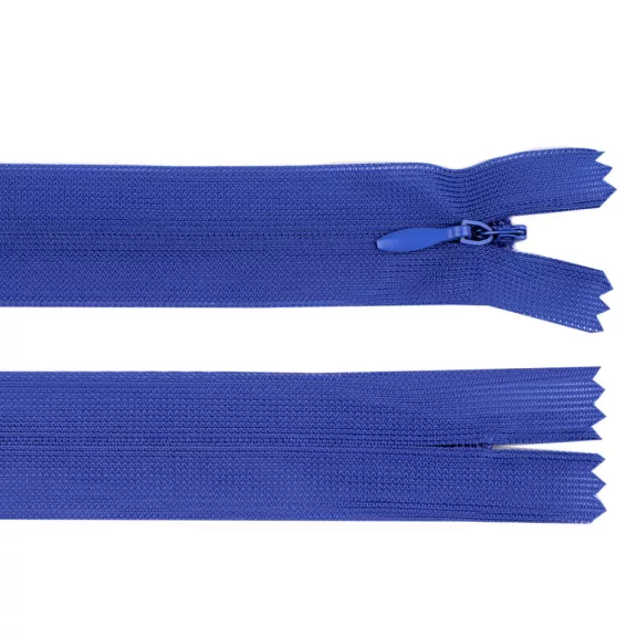 Rejtett spirál cipzár No 3 hosszúság 65 cm dederon - 340 királykék (50 db-os csomagolás) Rejtett spirál cipzár No 3 hosszúság 65 cm dederon - 340 királykék (50 db-os csomagolás)