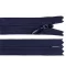 Rejtett spirálos cipzár YKK No 4 hossza 50 cm - 919 sötétkék (1 db-os csomagolás)