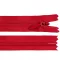 Rejtett spirálos cipzár YKK No 4 hossza 50 cm - 519 piros (1 db-os csomagolás)