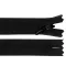 Rejtett spirálcipzár YKK No 3 hossz 50 cm dederon - 580 fekete (1 db-os csomagolás)