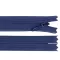 Rejtett spirálcipzár YKK No 3 hossz 50 cm dederon - 388 kék delta (1 db-os csomagolás)