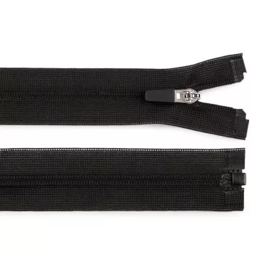   Rejtett cipzár ruházati No 3 hossz 45 cm spirálcipzár - 322 fekete (25 db-os csomagolás)