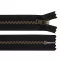 YKK cipzár No 5 18 cm sárgaréz ( jeans) - 580 fekete sárgaréz (1 db-os csomagolás)