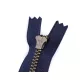 YKK cipzár No 5 18 cm sárgaréz ( jeans)