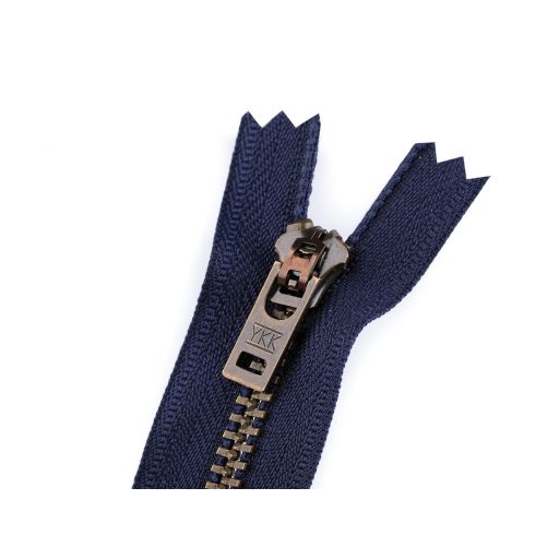 YKK cipzár No 5 18 cm sárgaréz ( jeans)