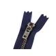 YKK cipzár No 5 18 cm sárgaréz ( jeans)