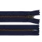 YKK 4-es fémcipzár, hossza 18 cm (farmer) - 1 (919) blue dark sárgaréz (1 db-os csomagolás)